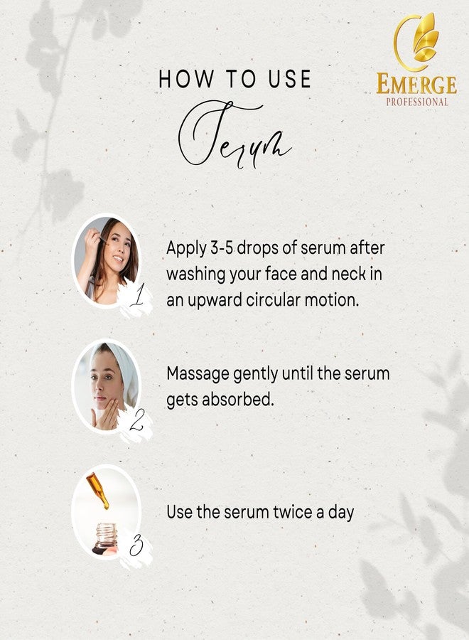 Emerge Professional Dark Spot Corrector Serum – Fade Dark Spots, Hyperpigmentation & Acne Scars – Brightening Serum with Vitamin C, Niacinamide & Vitamin E - Image 5