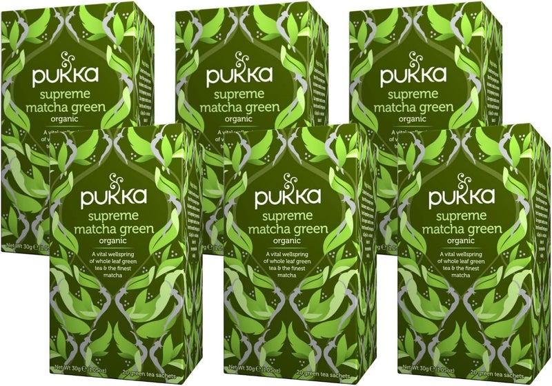 Pukka Supreme Matcha Green Organic Herbal Tea - Image 1