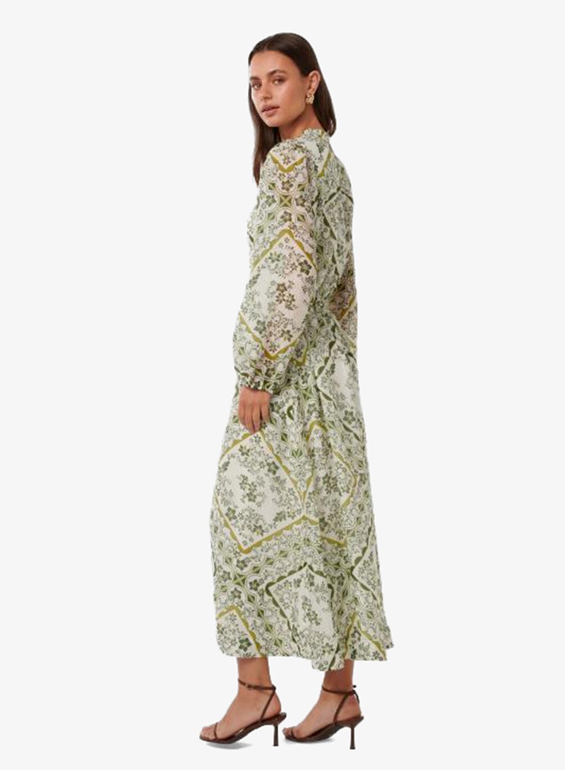 forever new Penelope Printed Long Sleeve Midi Shirt Dress - Image 2