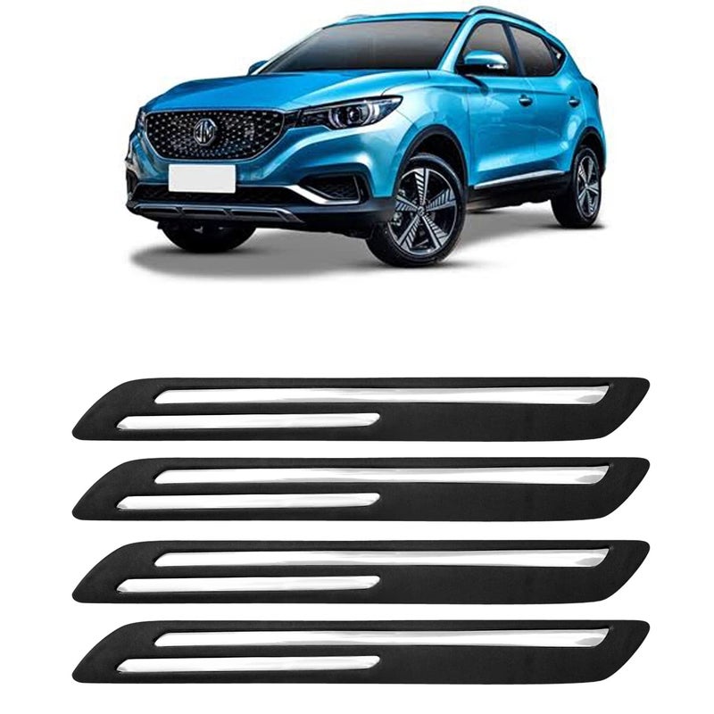 AOSIS حماية مصد السيارة / واقي مصد لسيارة MG ZS EV مع شريط كروم مزدوج (4 قطع) - Image 1