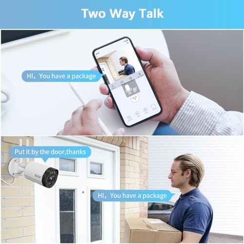 WEILAILIFE 【90ft Super Night Vision】 5MP Outdoor Wireless Security Camera System, Wireless Cameras for Home Security, Home Video Security Cameras, WiFi Surveillance DVR Kits - Image 3