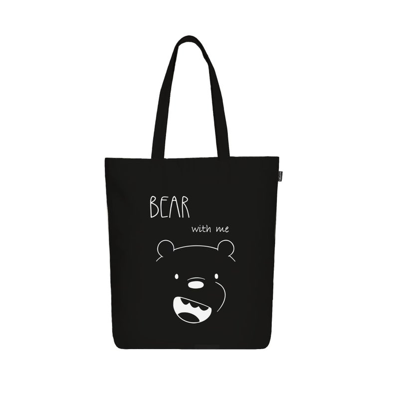 EcoRight Eco Right Large Canvas Tote Bag with Zipper & Inner Pocket – Ideal for Office, College, Shopping, Travel & Everyday Use - Image 4
