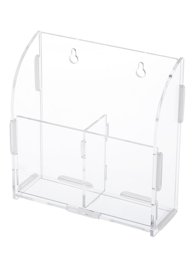 Remote Control Mobile Phone Holder Storage Box Rack Clear 0.261kg - Image 1