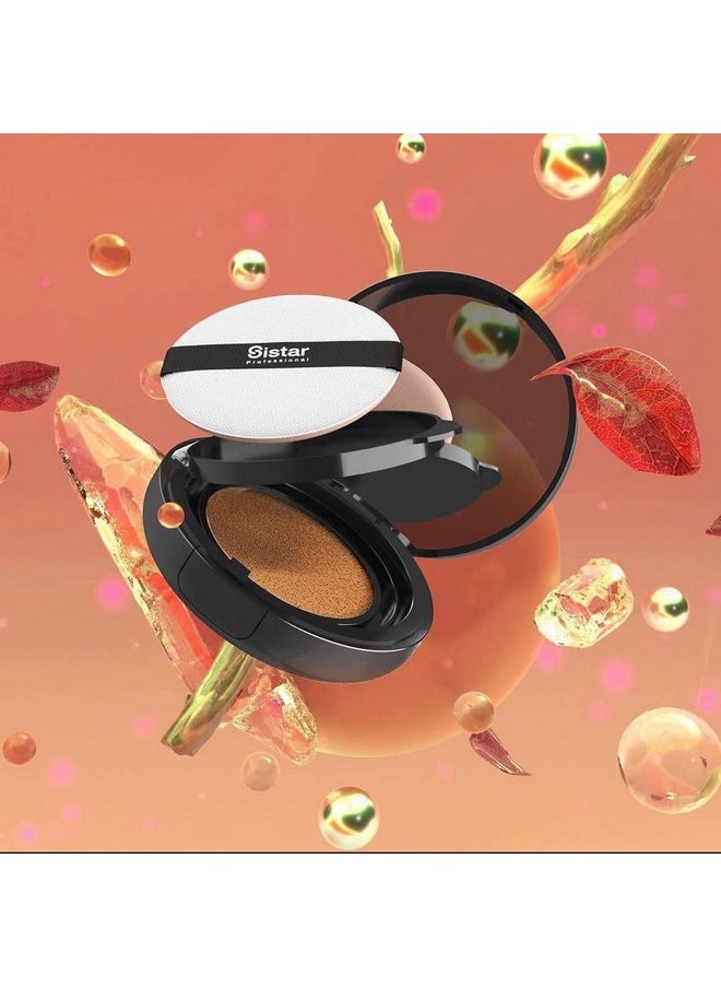 Sistar - Skin Perfecting Bb Cushion Full Coverage Long Lasting Natural Glow Foundation On The Go Case With Mirror (Mocha) - Image 1
