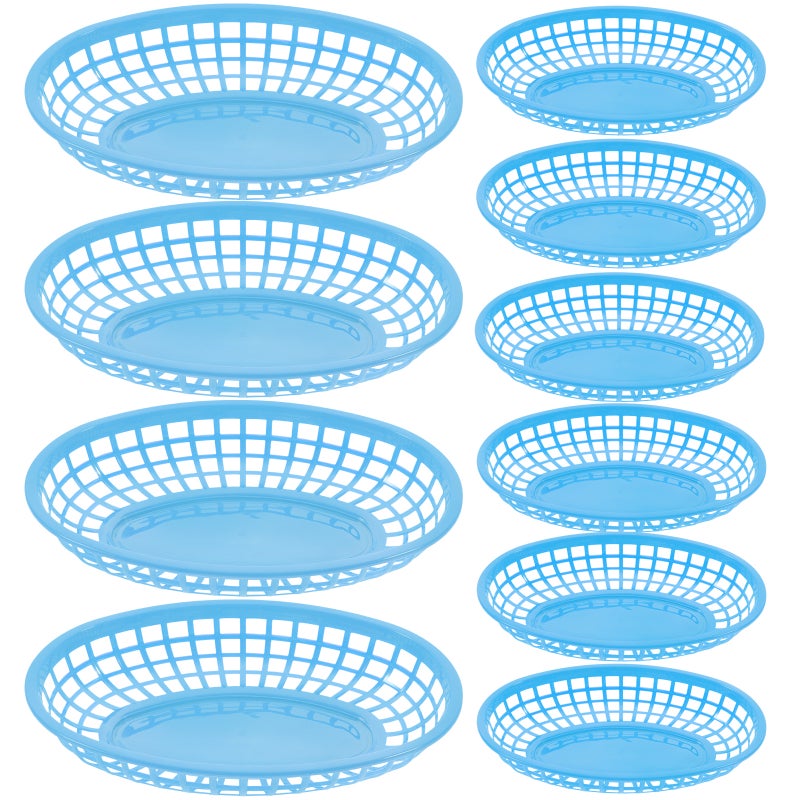 pcs Serving Baskets Reusable Fast Baskets Chicken Burgers Baskets - Image 3