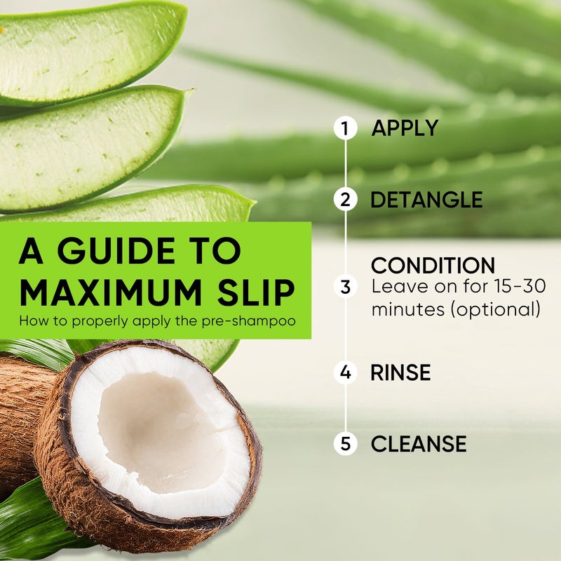 Danliss Aloe Vera Coconut Water Pre-Shampoo Treatment Mask 250g - Smooths Curly Hair and Prevents Breakage - Image 3