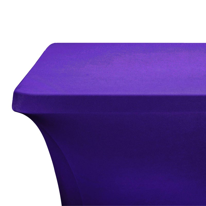 LZY Spandex Fitted Stretch Table Cover for 4ft or 6ft or 8ft Folding Table  Rectangular Cocktail Tablecloth  Perfect for Party or Banquet - Image 4