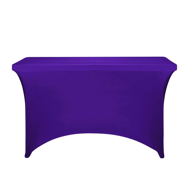 LZY Spandex Fitted Stretch Table Cover for 4ft or 6ft or 8ft Folding Table  Rectangular Cocktail Tablecloth  Perfect for Party or Banquet - Image 2