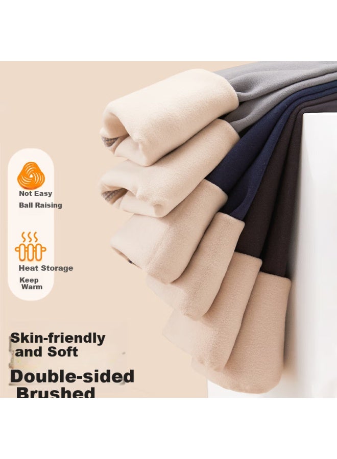 Liberal Ziyouxi Boys' Thermal Pants, Autumn And Winter German Velvet School Uniform Essential, Thick Fleece-lined Leggings For Older Children, Inner Wear Children's Autumn Pants - Image 3