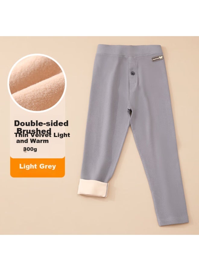 Liberal Ziyouxi Boys' Thermal Pants, Autumn And Winter German Velvet School Uniform Essential, Thick Fleece-lined Leggings For Older Children, Inner Wear Children's Autumn Pants - Image 5