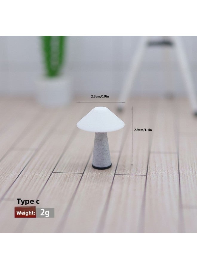 Doll House Miniature Furniture Small Ornaments Miniature Table Lamp Model Mini Bedside Lamp Model Sand Table Building Materials 