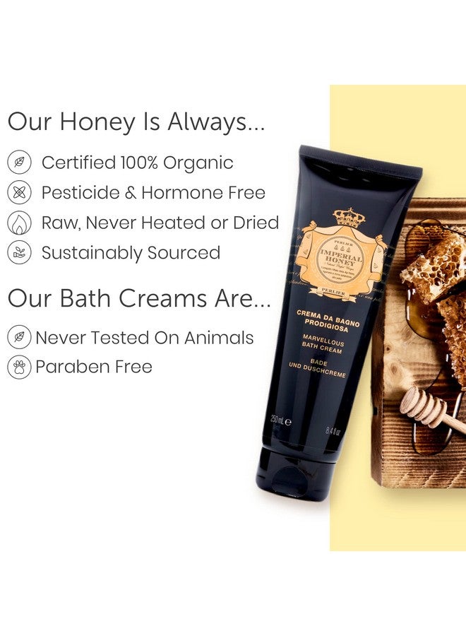 Perlier Imperial Honey Shower & Bath Creamnourishing & Soothing Luxury Bath Cream Made With 100% Organic Italian Honey For Deep Moisturization And Hydration (16.9 Fluid Oz.) - Image 3