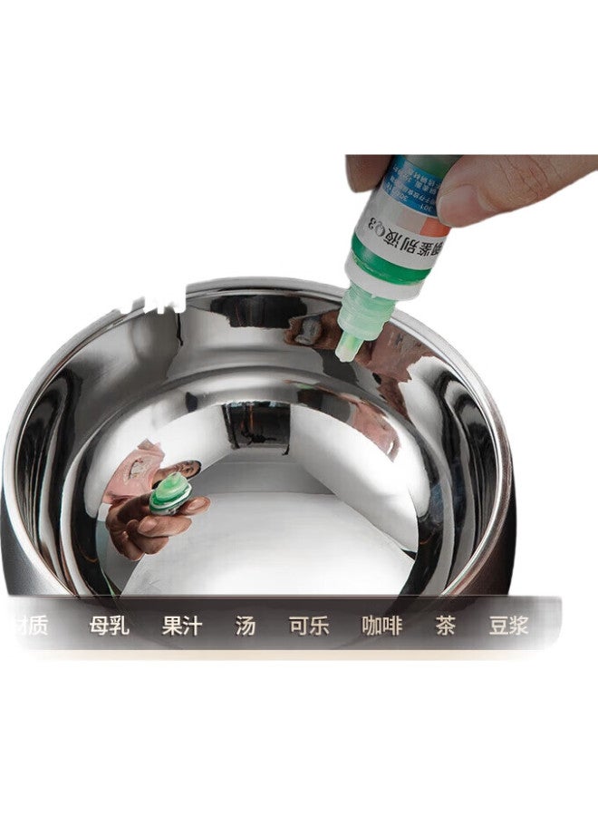 MAX COOK Meichun (Maxcook) 316L Stainless Steel Bowls, Double-Layer Insulated Soup Bowls, Rice Bowls, Tableware, Noodle Bowls, 13Cm, Set Of 2, Mcwa4756 - Image 1