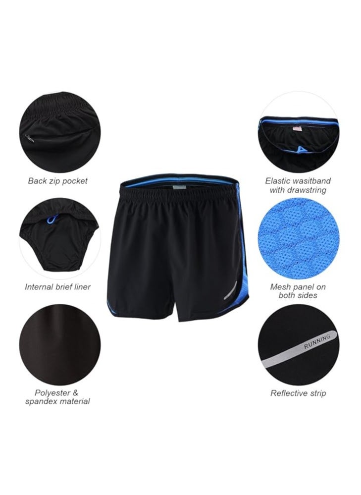 Generic 2 in 1 Men's Running Shorts, Quick Dry Marathon Training Fitness, Running Cycling Sports Shorts Trunks  - Image 4