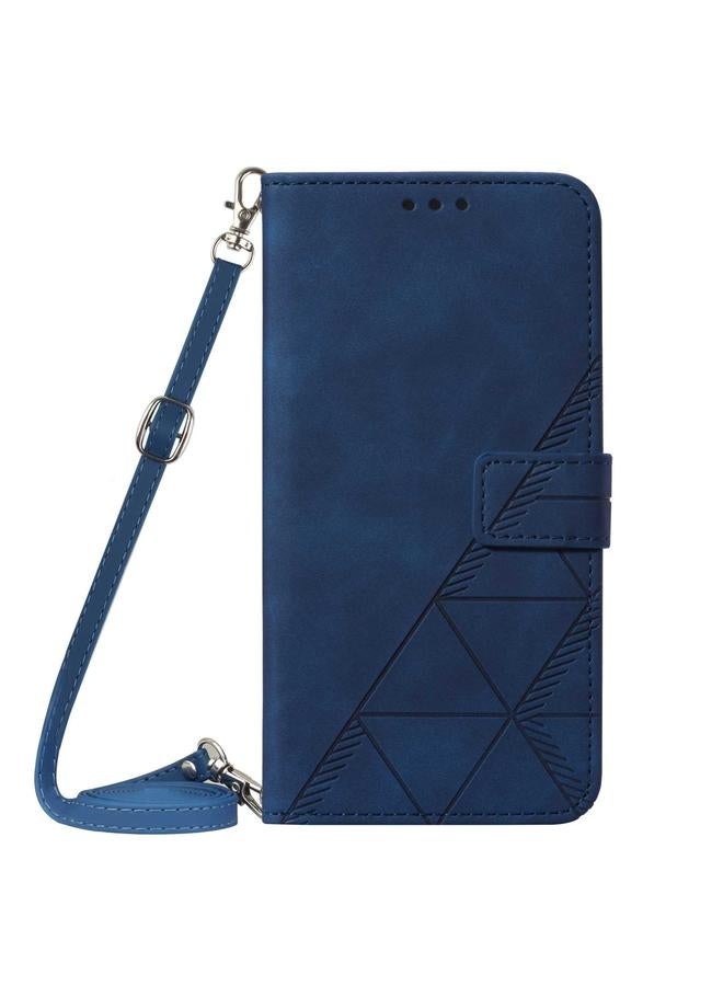 S-TOP Case For Samsung Galaxy F52 5G Crossbody 3D Embossed Flip Leather Phone Case - Image 2