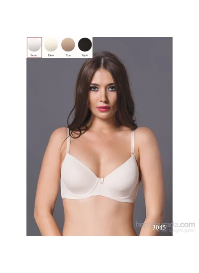 Magic Form 3045 Plain Fabric Thin Sponge Empty Cup Large Size Underwire Bra