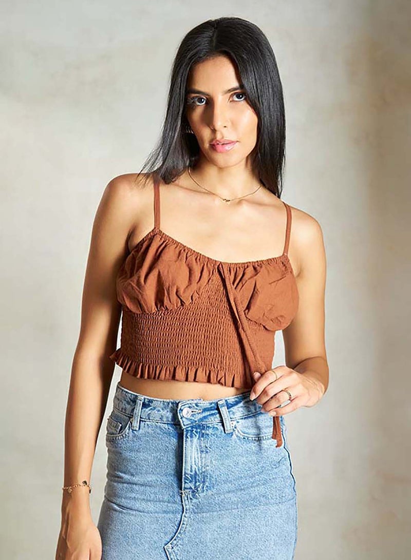 Virgio VIRGIO 100% Cotton Strappy Bustier Crop Top  - Image 3