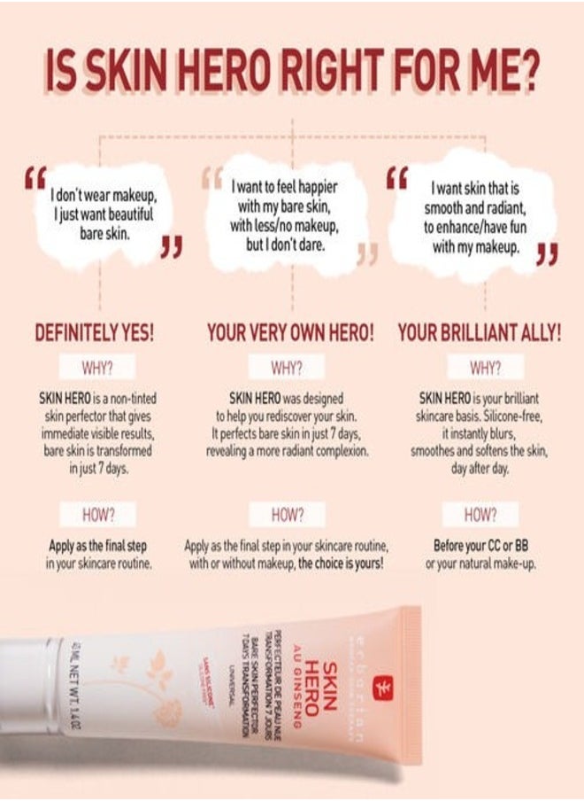 erborian - ERBORIAN Skin Hero - Bare Skin Perfector with Ginseng, 15ml - Skin Smoothing & Brightening Treatment - Image 1