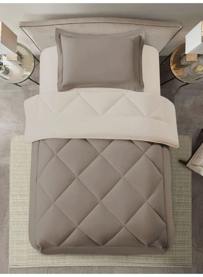 دوناتيلا طقم لحاف مطبوع قابل للاستخدام على الوجهين لجميع الفصول من دوناتيلا، اغطية سرير مقاس مفرد بتصميم مطبوع لسرير مزدوج بحشوة فائقة النعومة، 2 قطع (طقم لحاف سرير فندقي)