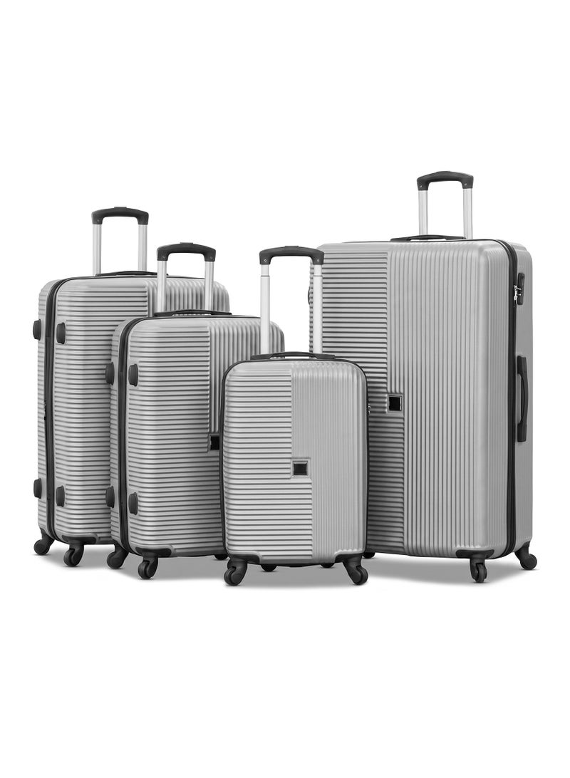 ZAAPPY Horizo Vertic ABS Luggage Hard Shell Lightweight 4PCS Set (20/24/28/32 Inch) Suitcase, Combination Lock - Image 1