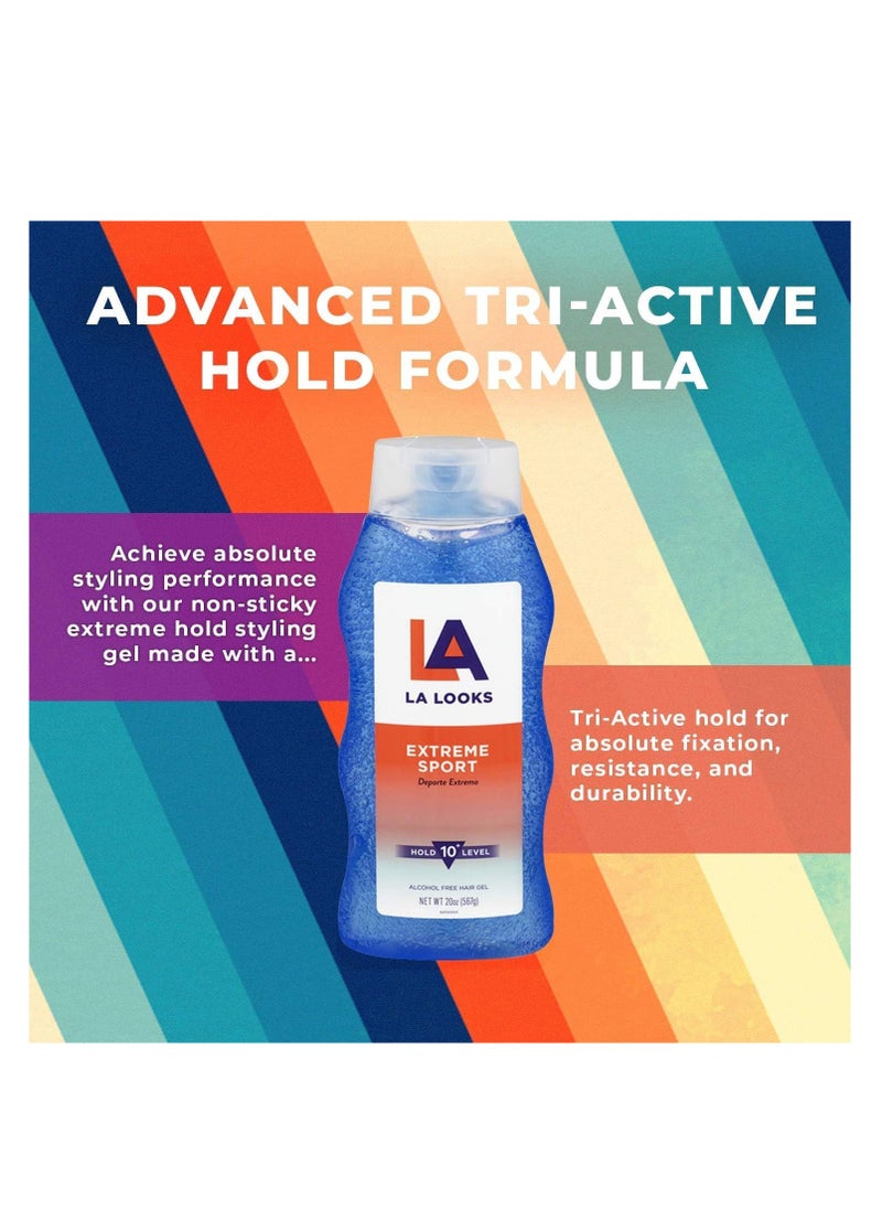 la looks - LA Looks Styling Hair Gel - Extreme Sport - 20 Oz - Hold for High Performance Activity - Image 1