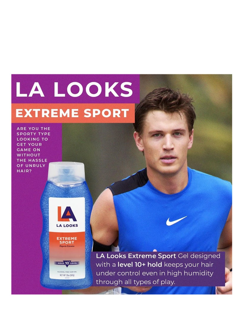 la looks - LA Looks Styling Hair Gel - Extreme Sport - 20 Oz - Hold for High Performance Activity - Image 1