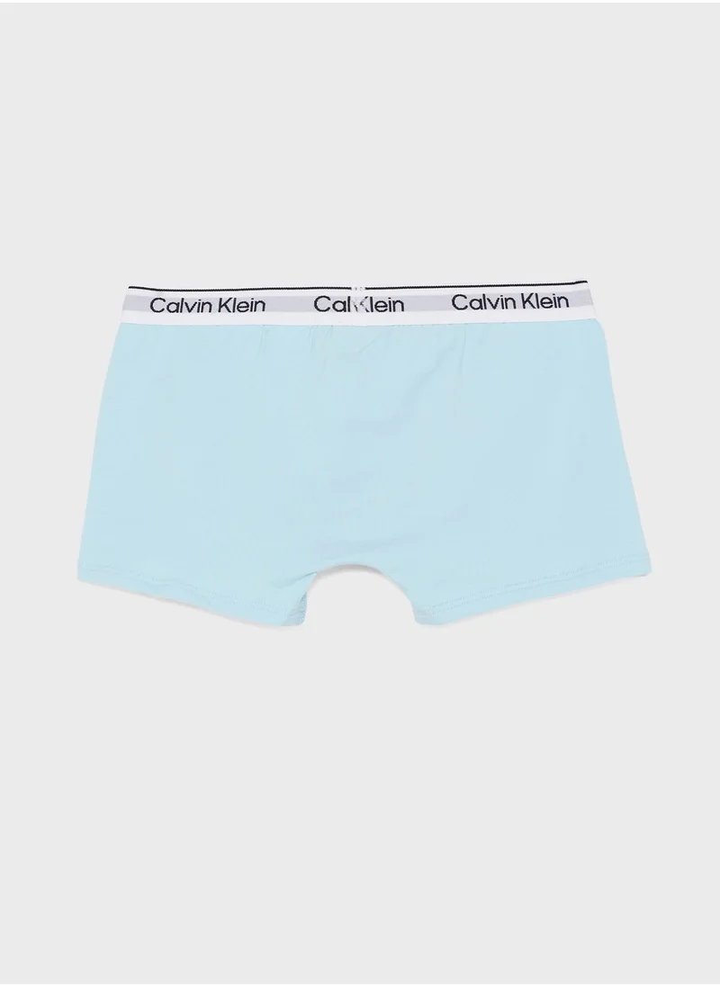 CALVIN KLEIN Kids 3 Pack Assorted Trunks
