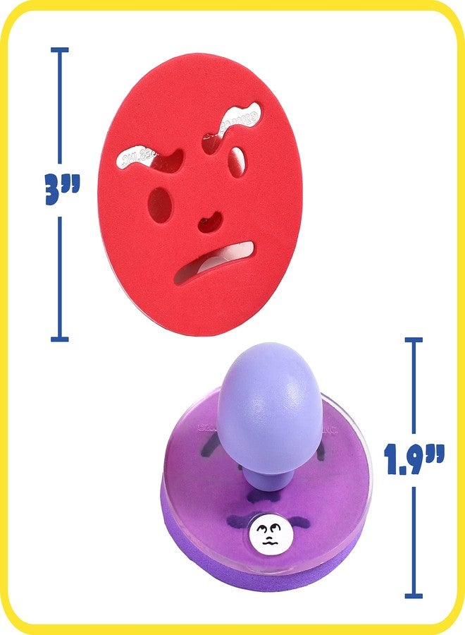 READY 2 LEARN Giant Stampers - Feelings - Set of 10 - Easy to Hold Foam Stamps for Kids - Arts and Crafts Stamps for Displays, Posters, Signs and DIY Projects - Image 4