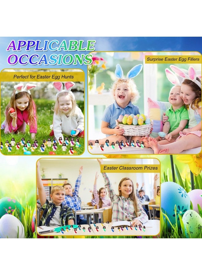 بيميمو 100 قطعة من ألعاب يسوع بتصميم أصلي، تمثال صغير مطاطي ليسوع لإخفاء والبحث عن هدايا الحفلات الدينية، هدايا مدرسة الأحد، هدايا المعمودية لعيد الفصح (متعدد الألوان) - Image 5