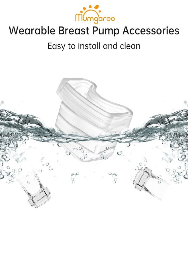 Mumgaroo Hands Free Breast Pump Accessories, Silicone Diaphragm * 1 and Duckbill Valve * 2 for Mumgaroo Wearable Breast Pump, Also Compatible with MomMed S18/S21, MISSAA S18/S21 - Image 3