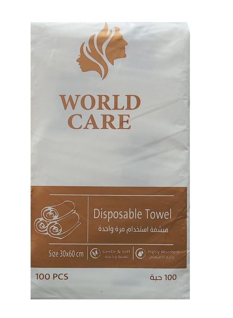 WORLD CARE Disposable Towels Rrom World Care, Size 60X30 cm,100 Pieces - Image 3