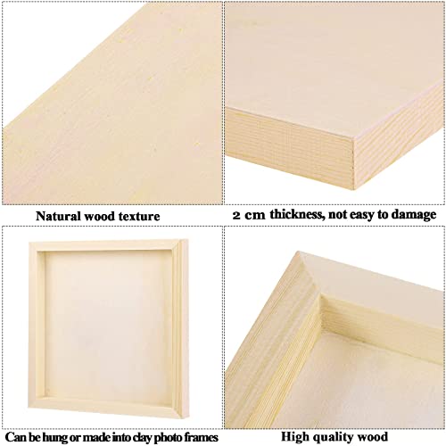 ADXCO 8 Pack Wood Panels 12 x 12 Inch Unfinished Wood Canvas Wooden Panel Boards for Painting, Pouring, Arts Use with Oils, Acrylics - Image 5