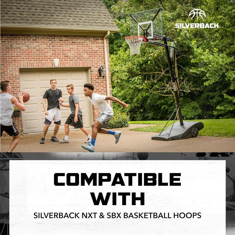 SILVERBACK Standard Breakaway Rim with Nylon Net Compatible with and Goaliath Portable Basketball Hoops - Image 4