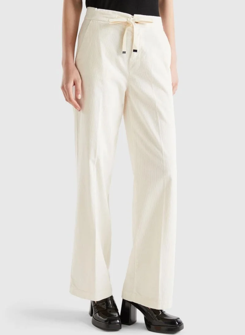 يونايتد كولورز أوف بينتيون بنطلون مخمل واسع