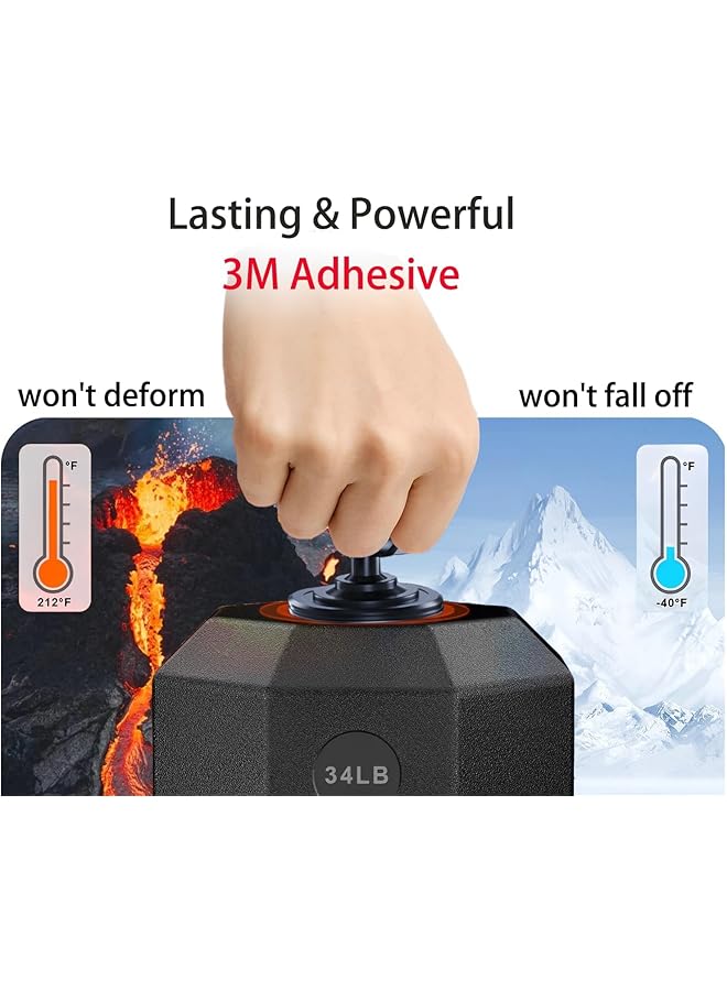 NALACAL Car Mount, Multi-Functional Fits Mag-Safe Car Mount, Strong Magnetic Phone Holder, For Mag-Safe Gym Mount, Adhesive Base, Portable Support, Fits Iphone 15 Car Mount For All Phones And Mag-Safe Cases - Image 2