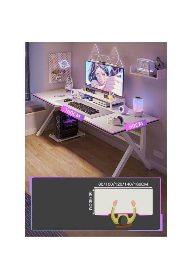 HOOKOR Gaming Table,Gaming Desk,Ergonomic PC Desktop Computer Desk,Home Office Desk,Versatile Gaming and Study Solution for Modern Homes,Ideal for Students and Gamers, Spacious and Functional，120*60*74CM - Image 5