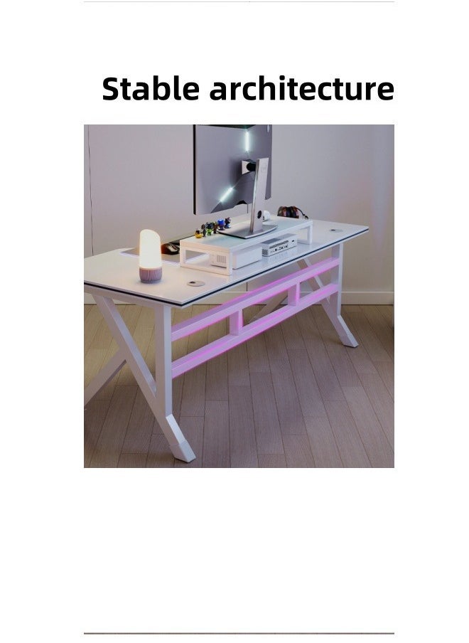 HOOKOR Gaming Table,Gaming Desk,Ergonomic PC Desktop Computer Desk,Home Office Desk,Versatile Gaming and Study Solution for Modern Homes,Ideal for Students and Gamers, Spacious and Functional，120*60*74CM - Image 2