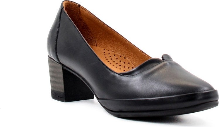 Fast Step Genuine Leather Women's Chunky Heel Shoes 411ZA277  - Image 4