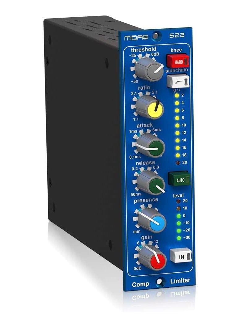 MIDASCompressor/Limiter 500 Series with Dynamic Presence Control COMPRESSORLIMITER522V2 - Image 2