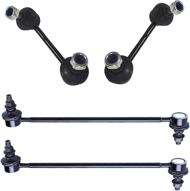 HHCM 4pc Front Rear Sway Bar Link Kit K80296 K80297 K80298 for Toyota RAV4 2001 2002 2003 2004 2005, Front Stabilizer Bar End Links and Rear Sway Bar End Links, Suspension Stabilizer Bar Link Kit - Image 1