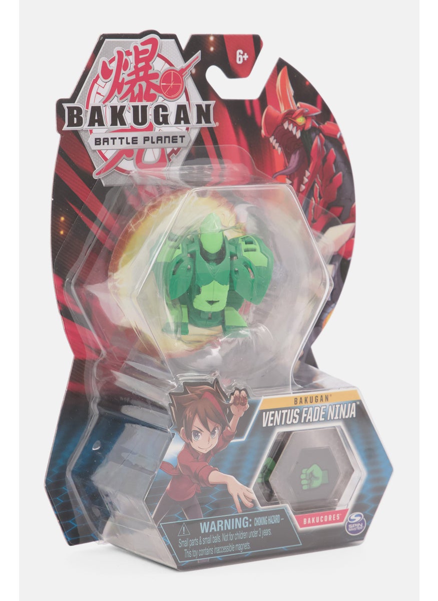 BAKUGAN - Bakugan Battle Planet 2in Tall Ventus Fade Ninja Action Toy, Green Combo - Image 1