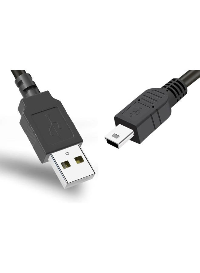 SCOVEE كابل USB للكاميرا، كابل نقل بيانات Mini USB لكاميرات Canon PowerShot/Rebel/EOS/DSLR/ELPH وكاميرات Sony/Nikon UC-E4 وكاميرات الفيديو IFC-400PCU بواجهة شحن بديلة وكابل كمبيوتر بطول 6 أقدام - Image 1
