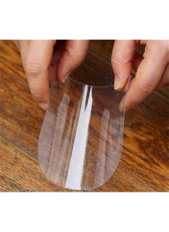 Generic 10PCS Transparent Soft Scraper, Semi-circular Plastic Scraper, Cream Scraper, Batter Scraper And Good Helper For Make Cake  - Image 2
