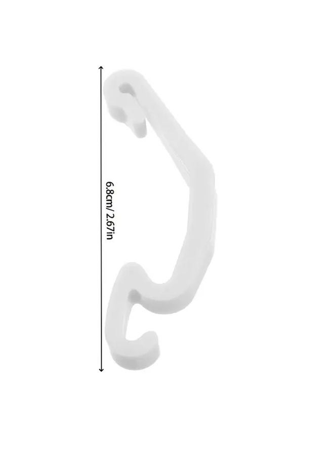 أبيض أسود 4 قطع موصلات تثبيت متينة من البلاستيك لقفص الفأر، إكسسوارات آمنة لأقفاص الطيور، أقفال سياج شبكي آمن للحيوانات الأليفة - Image 3