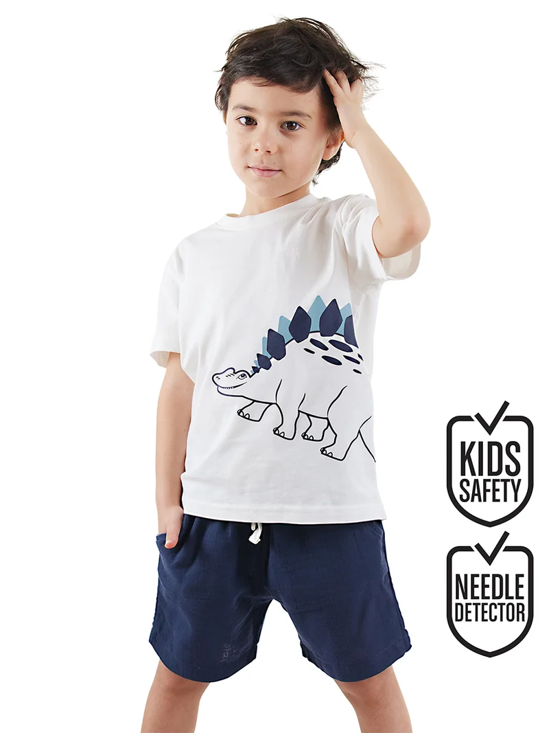 دينوكيدس طقم شورت ولادي ديناصور