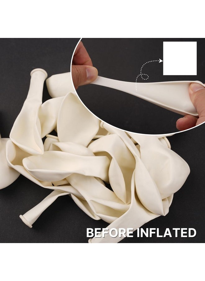 PartyWoo - White Balloons, 100 Pcs 12 Inch Matte White Balloons, White Balloons For Balloon Garland Or Balloon Arch As Party Decorations, Wedding Decorations, Neutral Baby Shower Decorations, White-Y13 - Image 1
