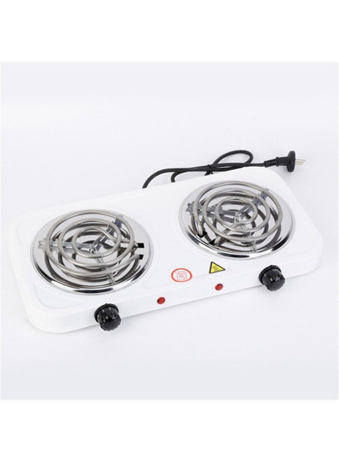 DubaiGallery Portable Electric Cooking Stove Dual Burner 2 x 1000W Hot Plate with Independent Temperature Control, Heavy Duty Heating Coils, Fast & Even Heating, Easy to Clean, Compact Kitchen Appliance for Everyday Cooking - Image 2