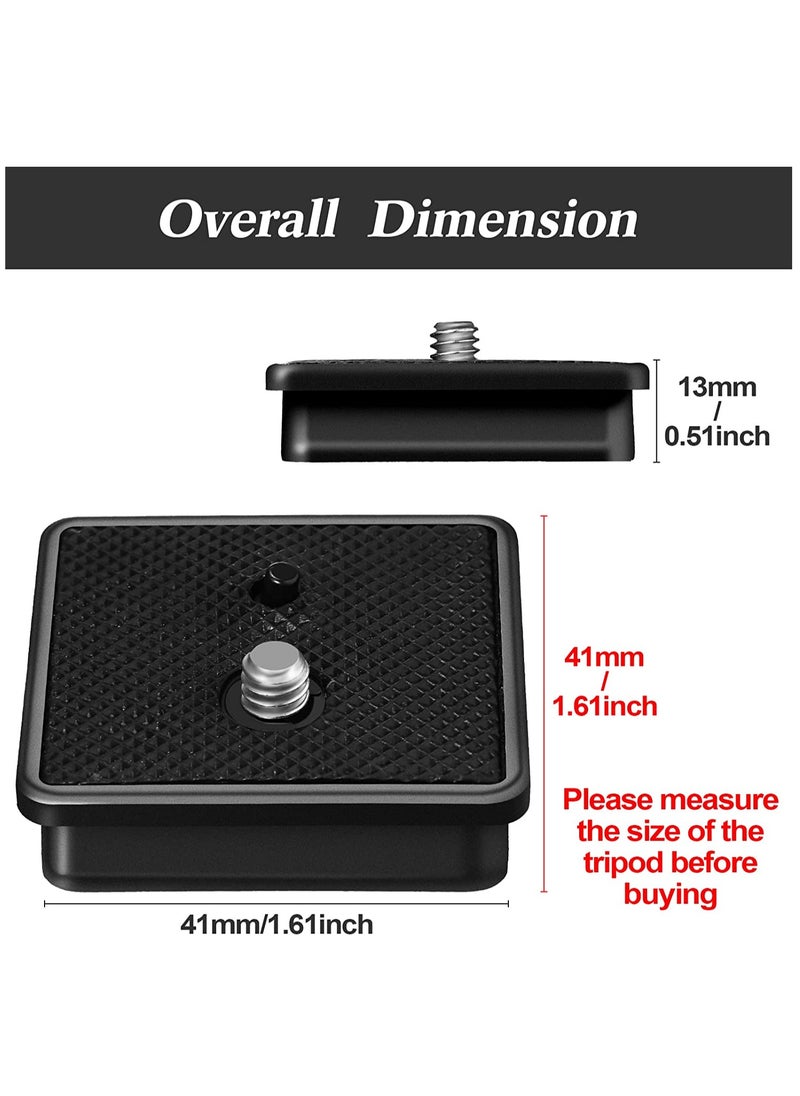 Generic - 41mm Quick Release Plate for Camera Tripod Ball Head - Compatible Replacement for Ambico V-0552, V-0554, Sunpak 7500 Pro, 7500tm, 7575, Kalimar Pro-tech V-40 (Set of 2) - Image 1