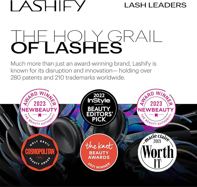 Lashify Curl 12mm Gossamer DIY Eyelash Extensions Refill Black Easy False Eyelashes for a Natural Look