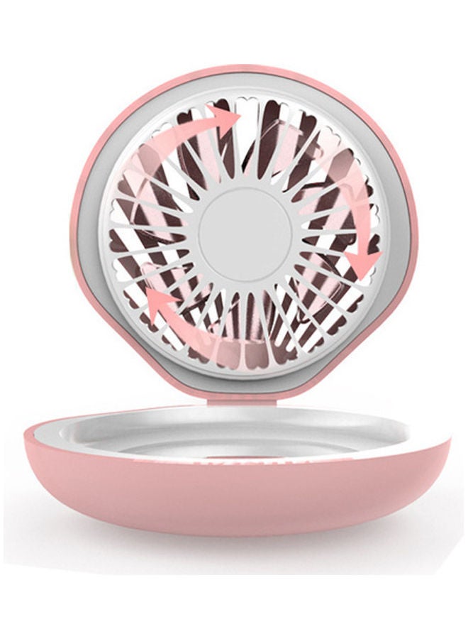 NIBEMINENT Usb Mini Fan Handheld Rechargeable Small Portable Makeup Mirror - Image 1